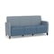Lesro Siena 3 Seat Tandem Seating No Center Arms, Black, RS RainSong Back, MD Titan Seat, RS RainSong Panels SN3101 - alternate 1